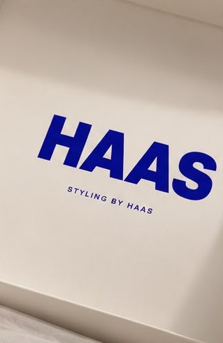 Binnenkant van de HAAS-doos met logo